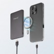 Intenso MW5000 Magnetic Power Bank 5000 mAh MagSafe Compatible, 15W Wireless Charging, 20W USB-C PD, Slim & Compact Tested in Germany Gray