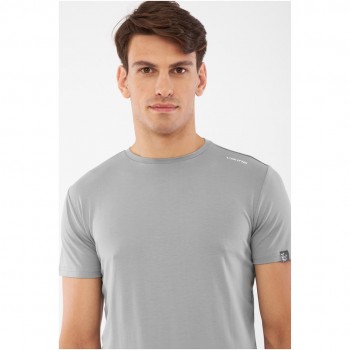 T-shirt męski VIKING Lenta Bamboo Light Man jasno szary XXL