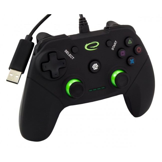 Esperanza EGG110K Gaming Controller Gamepad PC,Playstation 3 Analogue / Digital USB 2.0 Black