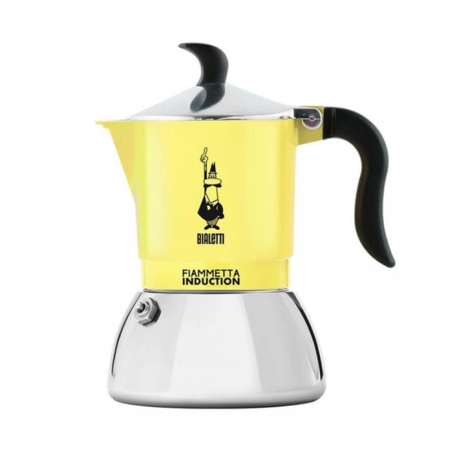 Bialetti Primavera Fiammetta Induction yellow 2TZ cafe 100 ml Bialetti Primavera Fiammetta Induction yellow 2TZ cafe 100 ml