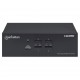 Manhattan HDMI KVM Switch 4-Port, 4K@30Hz, USB-A/3.5mm Audio/Mic Connections, Cables included, Audio Support, Control 4x computers from one pc/mouse/screen, USB Powered, Black, Three Year Warranty