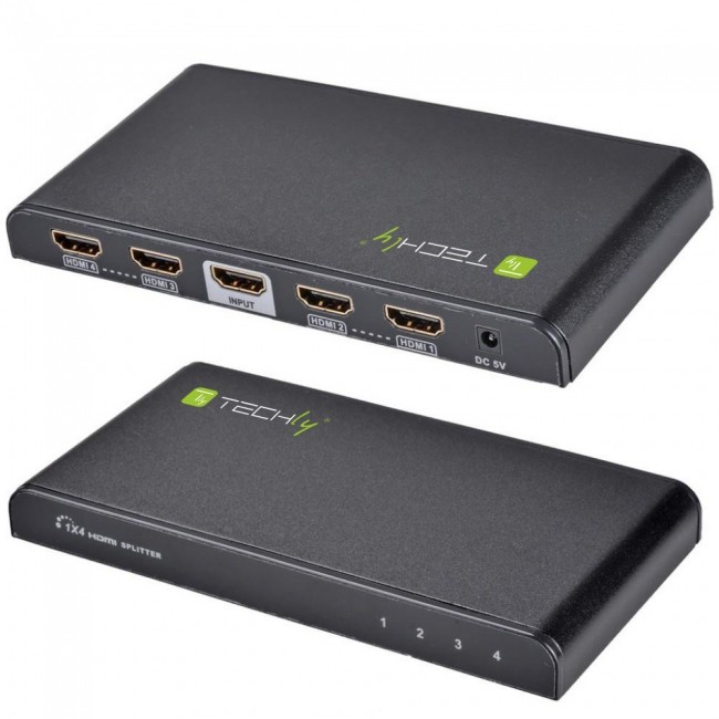 Techly Splitter HDMI 4 way 4K*2K IDATA HDMI-4K4 Techly Splitter HDMI 4 way 4K*2K IDATA HDMI-4K4