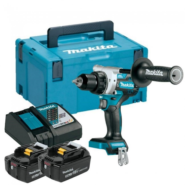 Makita DDF486RTJ drill 2100 RPM 2.6 kg Black, Blue Makita DDF486RTJ drill 2100 RPM 2.6 kg Black, Blue