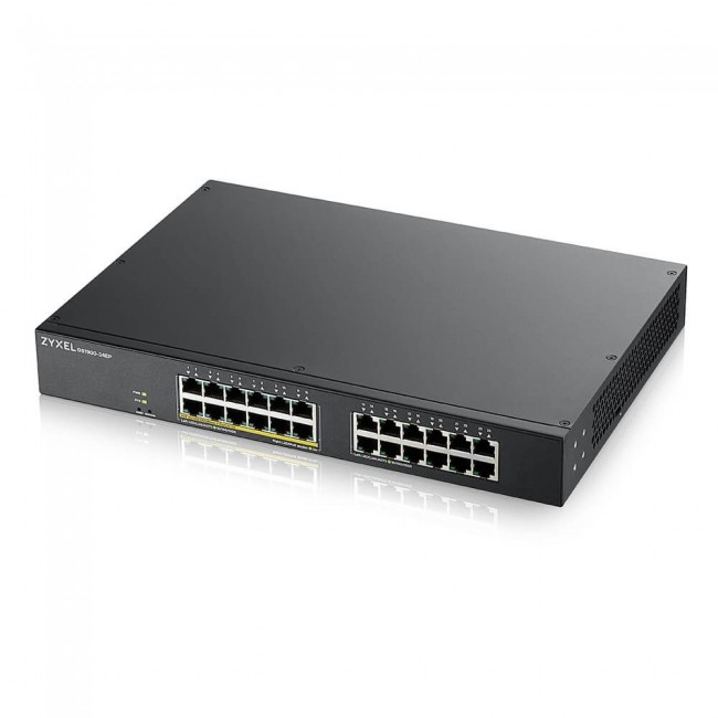 Zyxel GS1900-24EP Managed L2 Gigabit Ethernet (10/100/1000) Power over Ethernet (PoE) Black Zyxel GS1900-24EP Managed L2 Gigabit Ethernet (10/100/1000) Power over Ethernet (PoE) Black