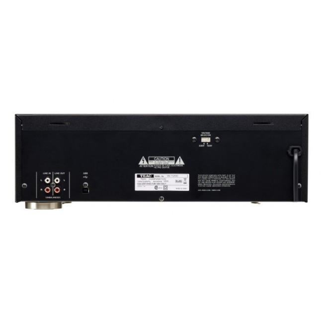 TEAC W-1200 Cassette deck 2 deck(s) Black