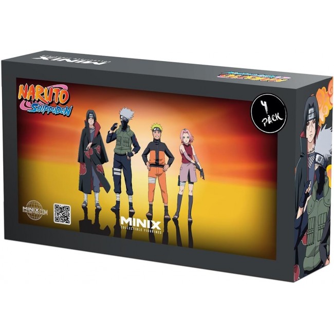 Set of 4 Naruto Shippuden Minix 7cm figures