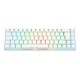 Deltaco Gaming GAM-100-W-DE keyboard USB + RF Wireless + Bluetooth QWERTZ German White