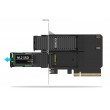 Icy Dock MB312M4P-B interface cards/adapter M.2, PCIe Icy Dock MB312M4P-B interface cards/adapter M.2, PCIe