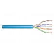 DIGITUS Cat.6A, U/UTP, B2ca, AWG 23/1, LSOH, 100m, blue installation cable