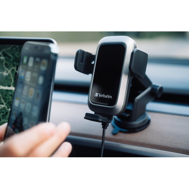 Verbatim FWC-03 Pro Qi Fast Wireless Autoladeger t retail Black