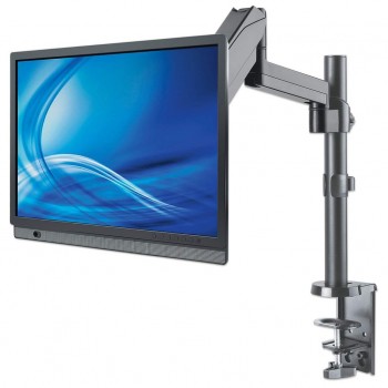 Manhattan TV & Monitor Mount, Desk, Full Motion (Gas Spring), 1 screen, Screen Sizes: 10-27