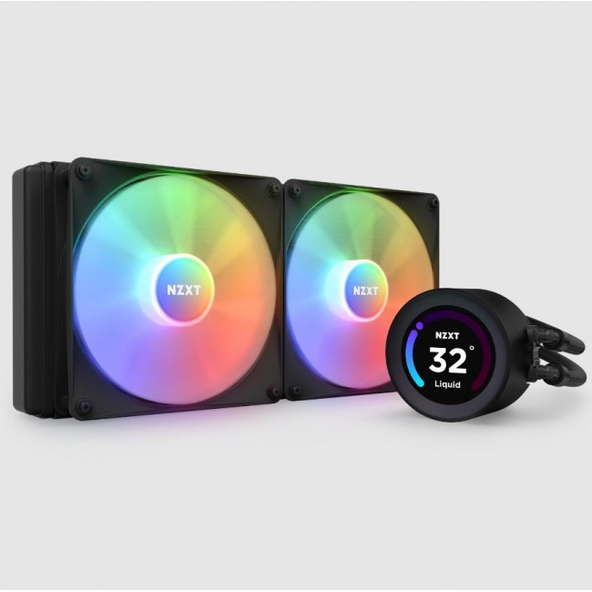 NZXT Kraken Elite 280 RGB Processor All-in-one liquid cooler 14 cm Black 1 pc(s) NZXT Kraken Elite 280 RGB Processor All-in-one liquid cooler 14 cm Black 1 pc(s)
