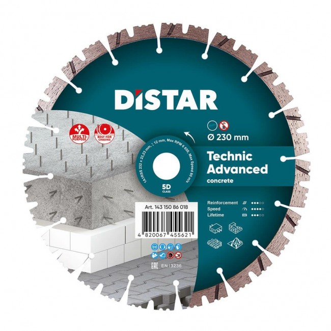 DISTAR TECHNIC ADVANCED DIAMOND BLADE 232 x 2.6/1.8 x 12 x 22.23 DISTAR TECHNIC ADVANCED DIAMOND BLADE 232 x 2.6/1.8 x 12 x 22.23
