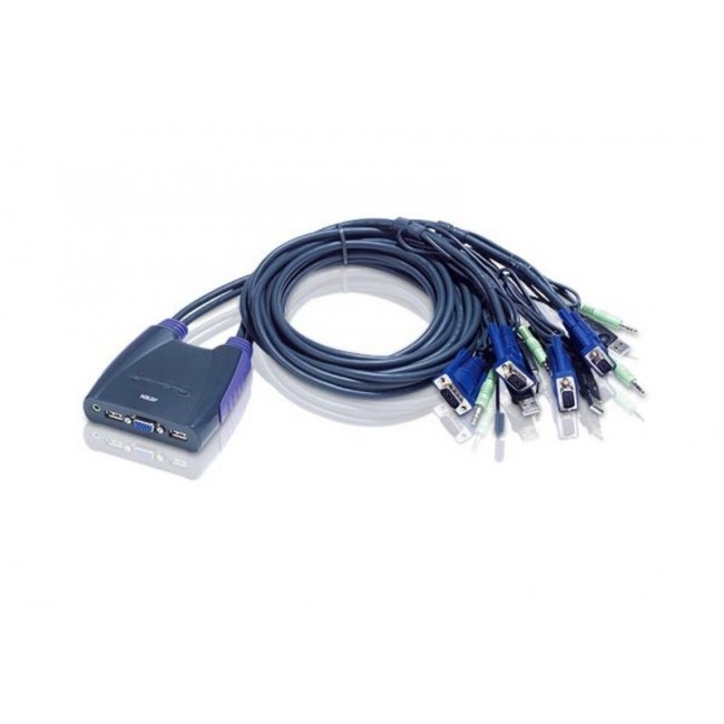 ATEN 4-Port USB VGA KVM Switch with Audio ATEN 4-Port USB VGA KVM Switch with Audio