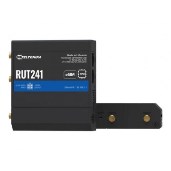 Teltonika RUT241 eSIM | Industrieller 4G-LTE-Router | Cat 4, 2x RJ45 100Mb/s, eSIM Cellular network router