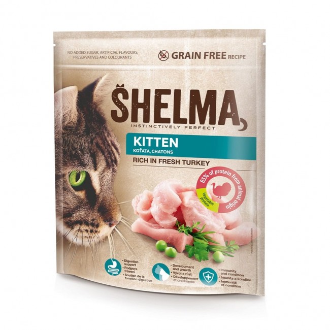 SHELMA Kitten Rich in turkey - dry cat food - 750g SHELMA Kitten Rich in turkey - dry cat food - 750g