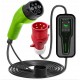 Qoltec Mobile EV Charger with 2-in-1 Type 2 SCHUKO 3.5kW 230V LCD Portable Wallbox 5m