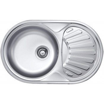 1-bowl steel sink with drainer