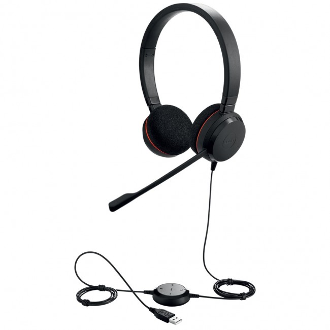 Jabra Evolve 20 UC Stereo Headset Wired Head-band Office/Call center USB Type-A Black Jabra Evolve 20 UC Stereo Headset Wired Head-band Office/Call center USB Type-A Black