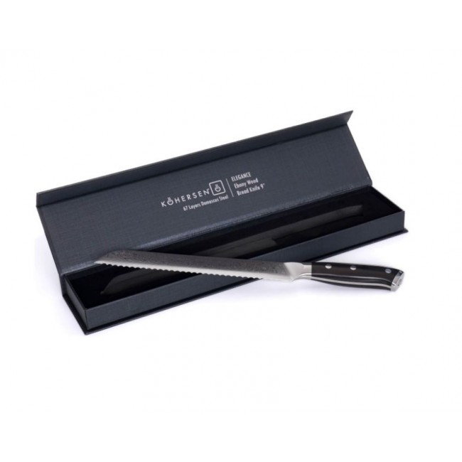 Kohersen Elegance Ebony Wood bread knife 22.9 cm Kohersen Elegance Ebony Wood bread knife 22.9 cm