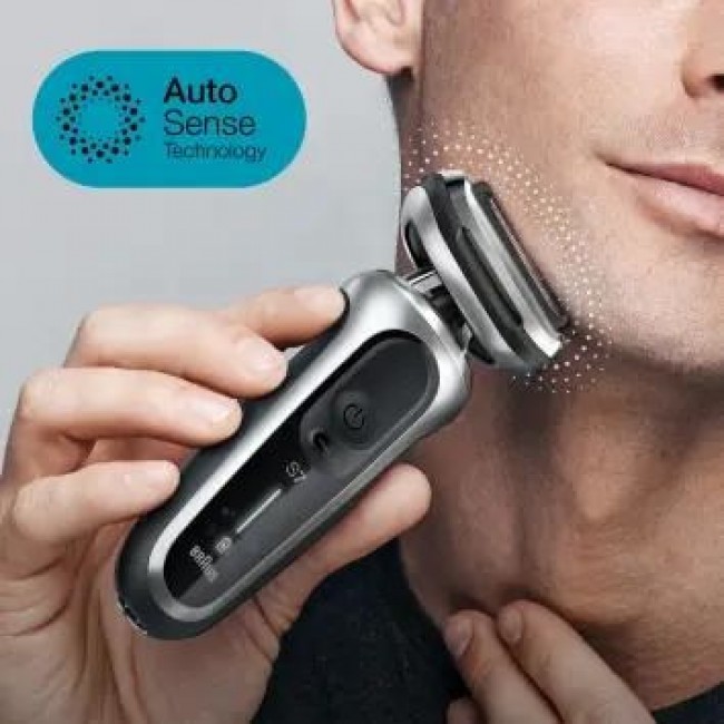 Braun Series 7 71-S7200cc Foil shaver Trimmer Black, Silver