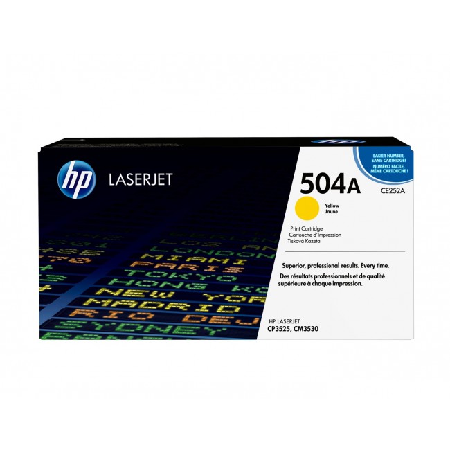 HP 504A Yellow Original LaserJet Toner Cartridge