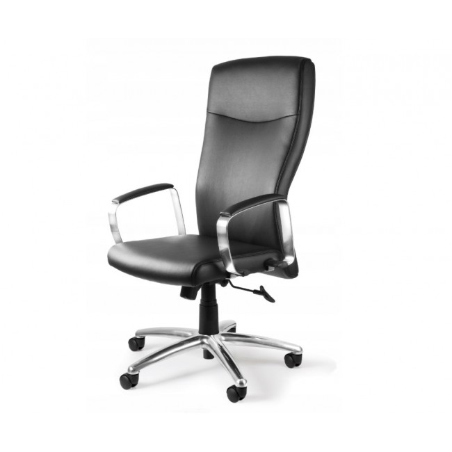 Adella C239 office chair, genuine leather HL-4, black