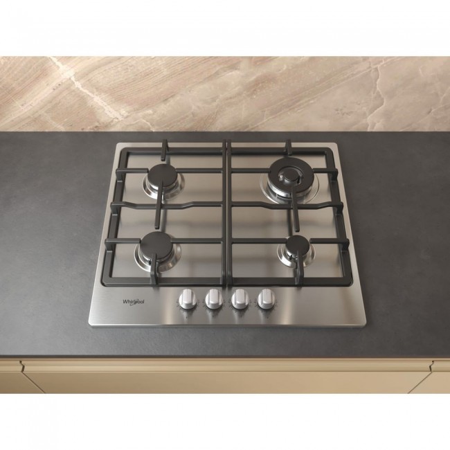 Whirlpool TGML 661 IX R Stainless steel Built-in 58 cm Gas 4 zone(s)