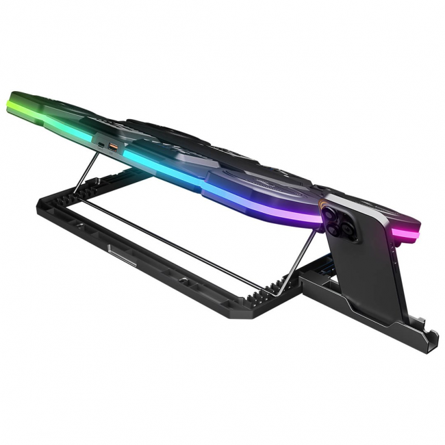 RAMPAGE GAMING GLACIER LAPTOP COOLING STAND black