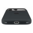 Black silicone case iPhone 17 Pro with MagSafe