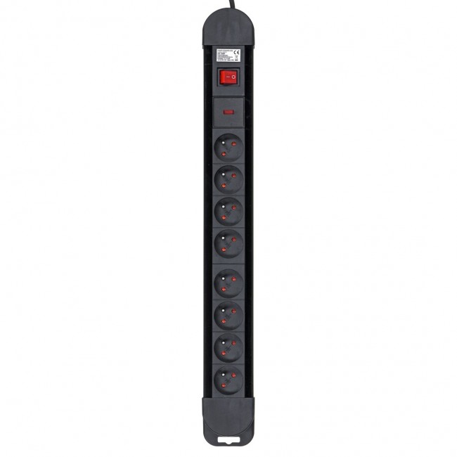 Maclean MCE11 power extension 1.5 m 8 AC outlet(s) Indoor Black Maclean MCE11 power extension 1.5 m 8 AC outlet(s) Indoor Black