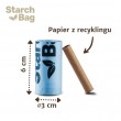 STARCHBAG BIO compostable poop bags black 8x15 pcs