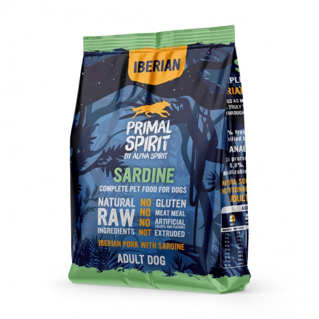 PRIMAL SPIRIT Iberian Sardine semi-moist dog food 1 kg