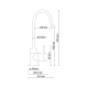 Dafi FLOW COMFORT D1 filtration system + ALTO filtered water tap black