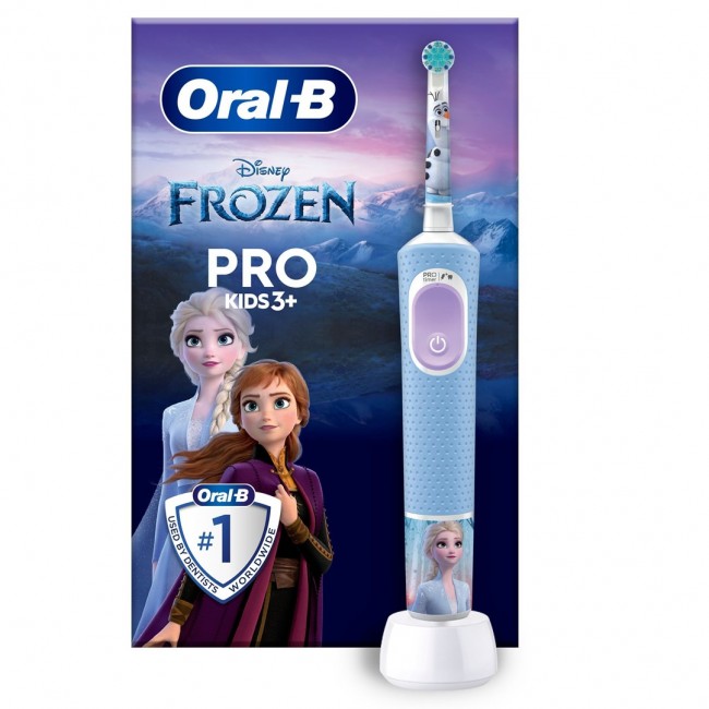 Oral-B | Vitality PRO Kids Frozen | Electric Toothbrush | Rechargeable | For kids | Number of brush heads included 1 | Number of teeth brushing modes 2 | Blue Oral-B | Vitality PRO Kids Frozen | Electric Toothbrush | Rechargeable | For kids | Number of brush heads included 1 | Number of teeth brushing modes 2 | Blue