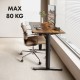 Ergo Office electric height adjustable desk, max height 1160mm, max - 80kg, without sit-stand desk top, black, ER-400 B Ergo Office electric height adjustable desk, max height 1160mm, max - 80kg, without sit-stand desk top, black, ER-400 B