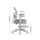 Junior 5.0 Grey swivel chair