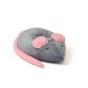 Sako bag pouffe Mouse grey-pink L 110 x 80 cm