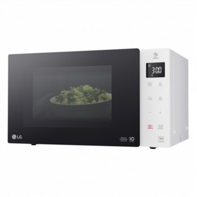LG MS 23 NECBW, Over the range, Solo microwave, 23 L, 1000 W, Touch, Black, White