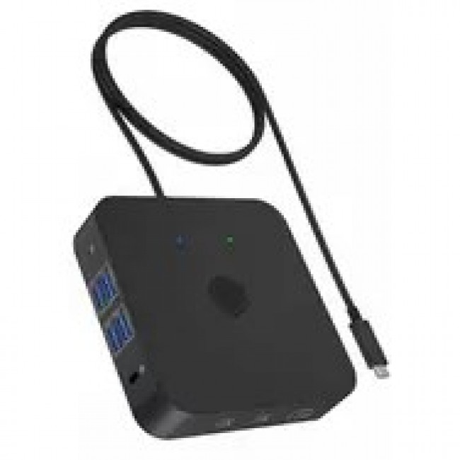 ICY BOX IB-DK4090-C Docking USB 3.2 Gen 2 (3.1 Gen 1) Type-C Black