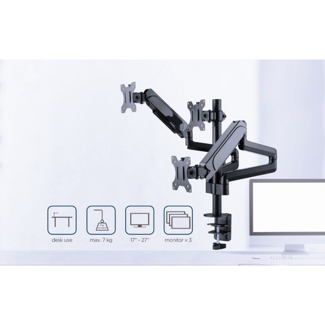Gembird MA-DA3-01 monitor mount / stand 68.6 cm (27