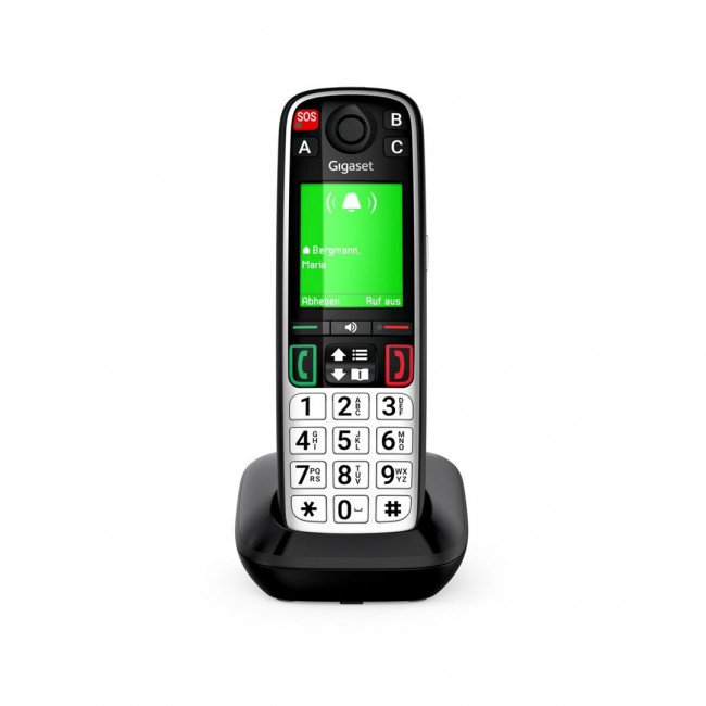 Gigaset EASY 500 Analog/DECT telephone Caller ID Black, Silver