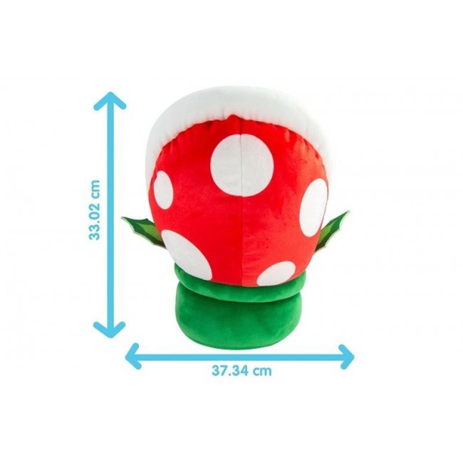 Tomy Club Mocchi-Mocchi Super Mario Piranha Plant Mega Plush Stuffed Toy, 15 inch
