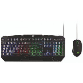 MediaRange MRGS102 keyboard Mouse included Gaming USB QWERTZ German Black