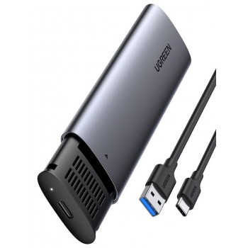 Ugreen M.2 B-Key SATA 3.0 hard drive enclosure 5Gbps grey + USB Type-C cable (CM400)