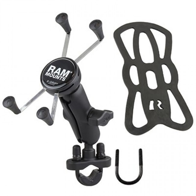 RAM Mounts X-Grip Large Phone Mount with Handlebar U-Bolt Base RAM Mounts X-Grip Large Phone Mount with Handlebar U-Bolt Base