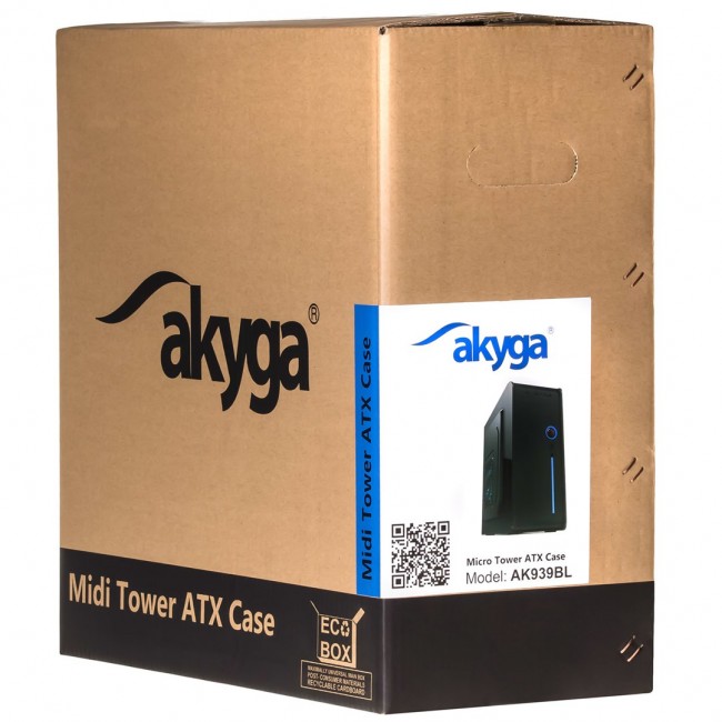 Akyga AK939BL computer case Midi Tower Black