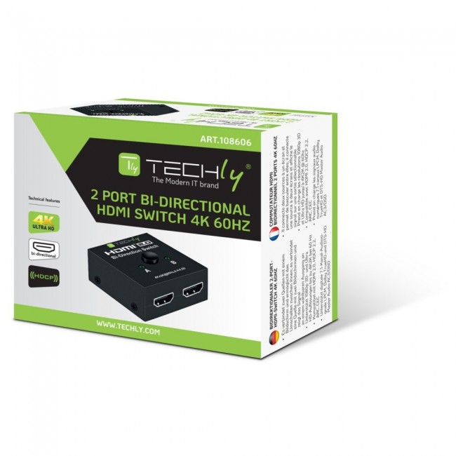 Techly IDATA-HDMI-22BI2 Techly IDATA-HDMI-22BI2