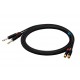SSQ RCAJM5 - Cable 2x RCA - 2x Jack Mono 6,3 mm 3 m Black SSQ RCAJM5 - Cable 2x RCA - 2x Jack Mono 6,3 mm 3 m Black