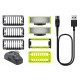 Philips Norelco OneBlade QP2824/10 men's shaver Foil shaver Trimmer Grey, Lime